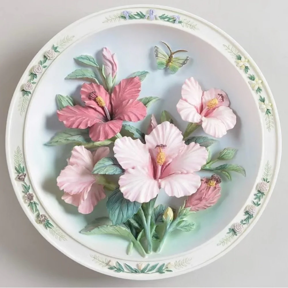 Lena Liu’s Beautiful Garden by BRADFORD EXCHANGE The Hibiscus Garden Plate